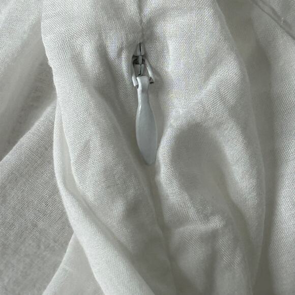 Banana Republic White Selene Embroidered Midi Dress Size Large - Picture 13 of 16